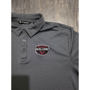 Travis Mathew Gray Golf Polo With Jacks Links Embroidery Size 2XL